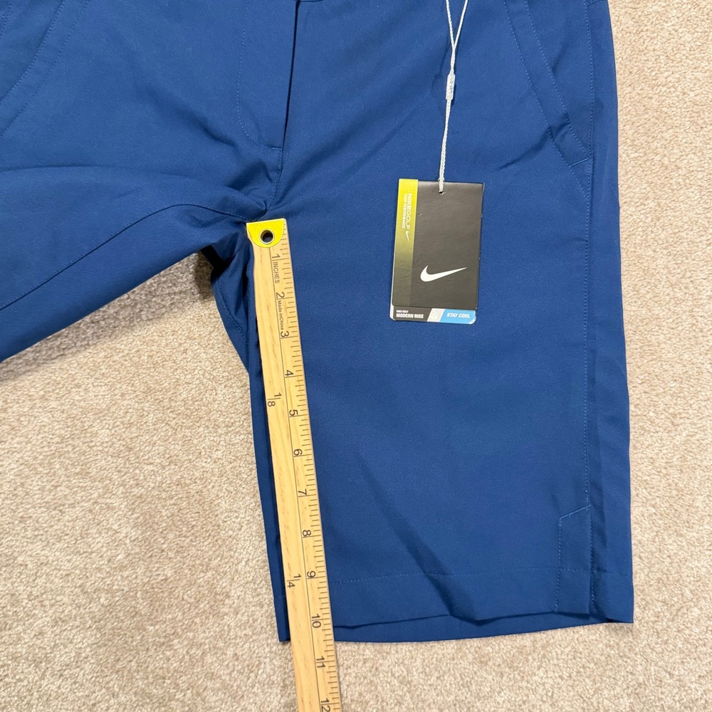 Nike Tour Performance Golf Shorts Women Size 2 Dri-FIT Blue Modern Rise NWT - Picture 4 of 9